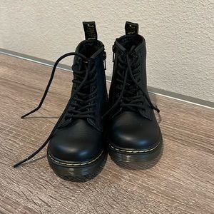 Dr Martens toddler 1460 softy leather lace up boots.